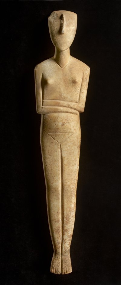 Figurina cicladica, Amorgos, c.2500 a.C. da Greek